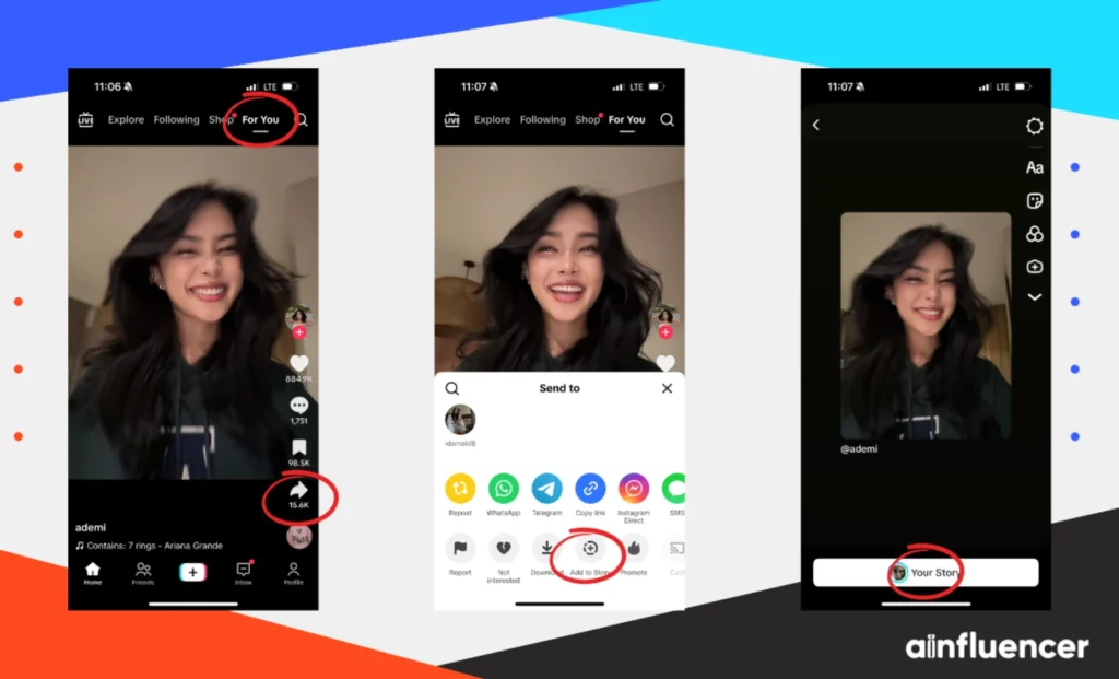 How to Repost a TikTok to Your Story