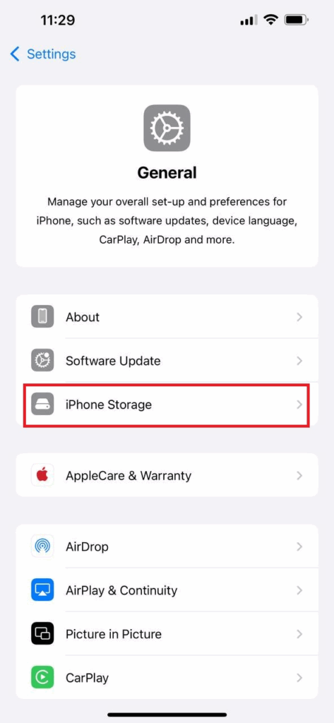 Clear Instagram Cache through Offloading (step 2)