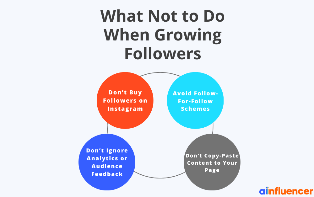 What Not to Do When Growing Instagram Followers