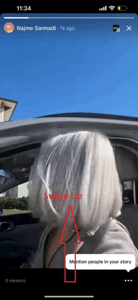 How to Delete a TikTok Story Directly from Your Story (Step 2)